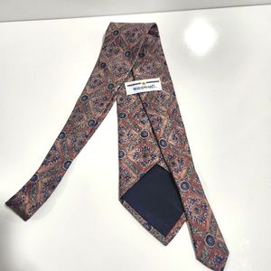 Woodward Paisley Print Tie All Silk Vintage